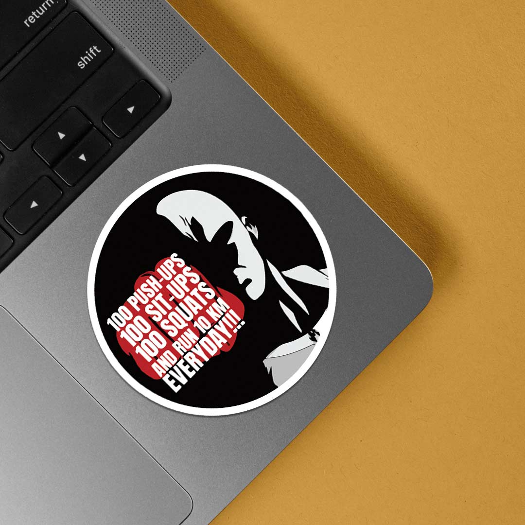 Saitama training routine Anime Stickers