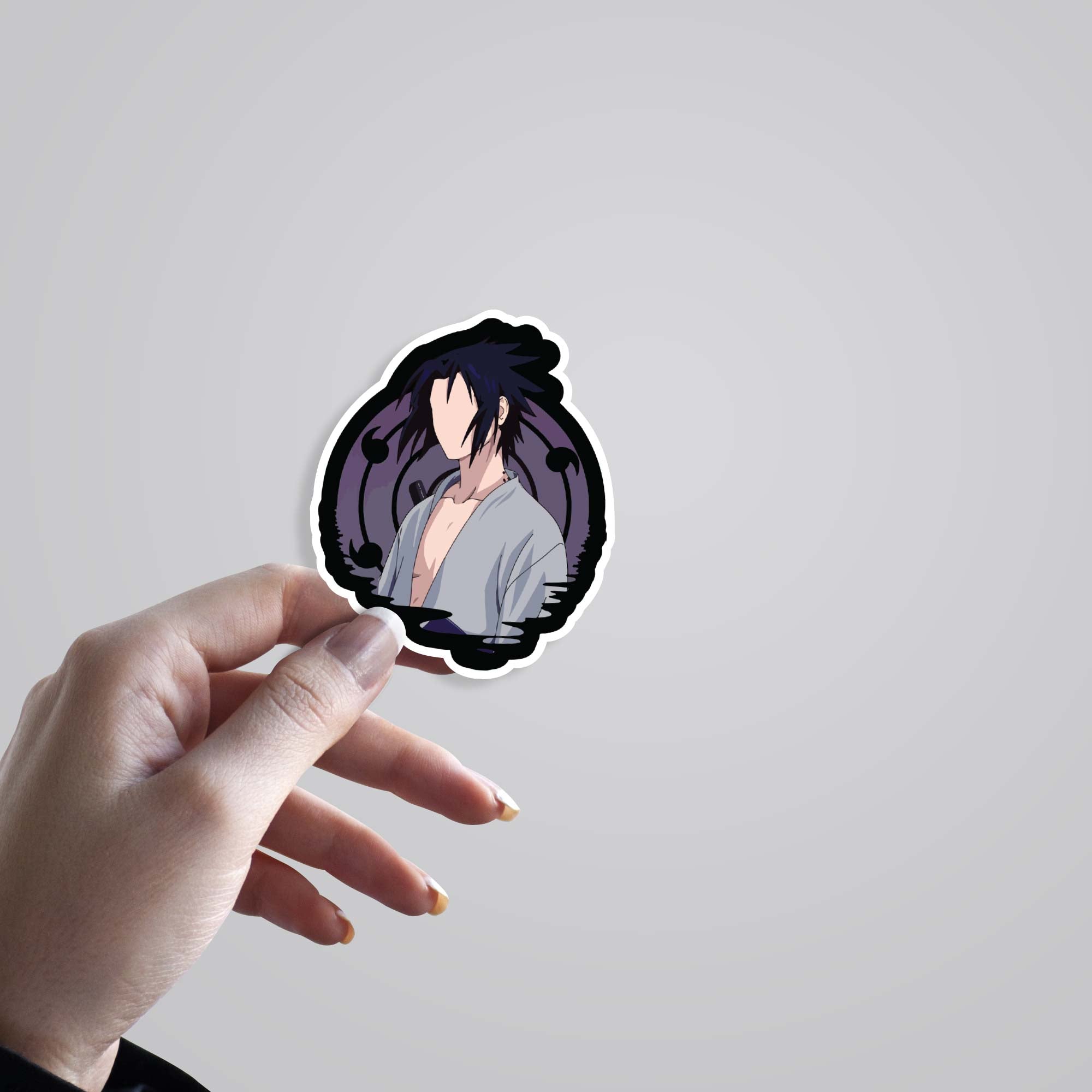 Sasuke Awakened Sharingan Anime Stickers