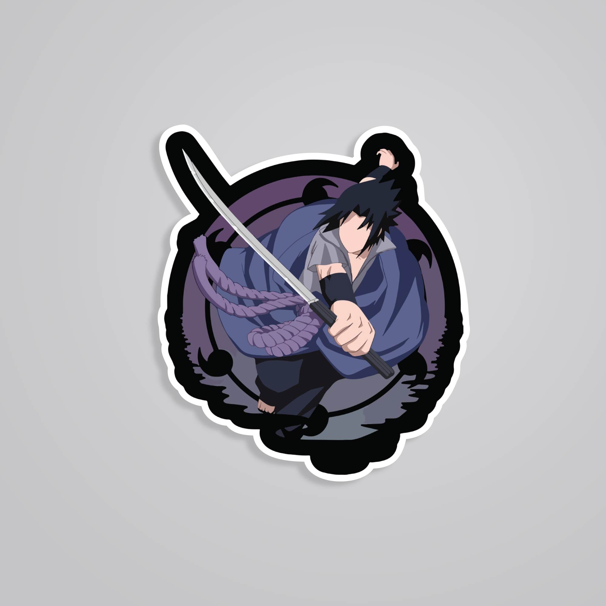 Fomo Store Stickers Anime Sasuke Lightning Blade