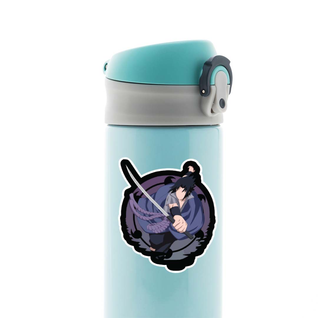 Sasuke Lightning Blade Anime Stickers