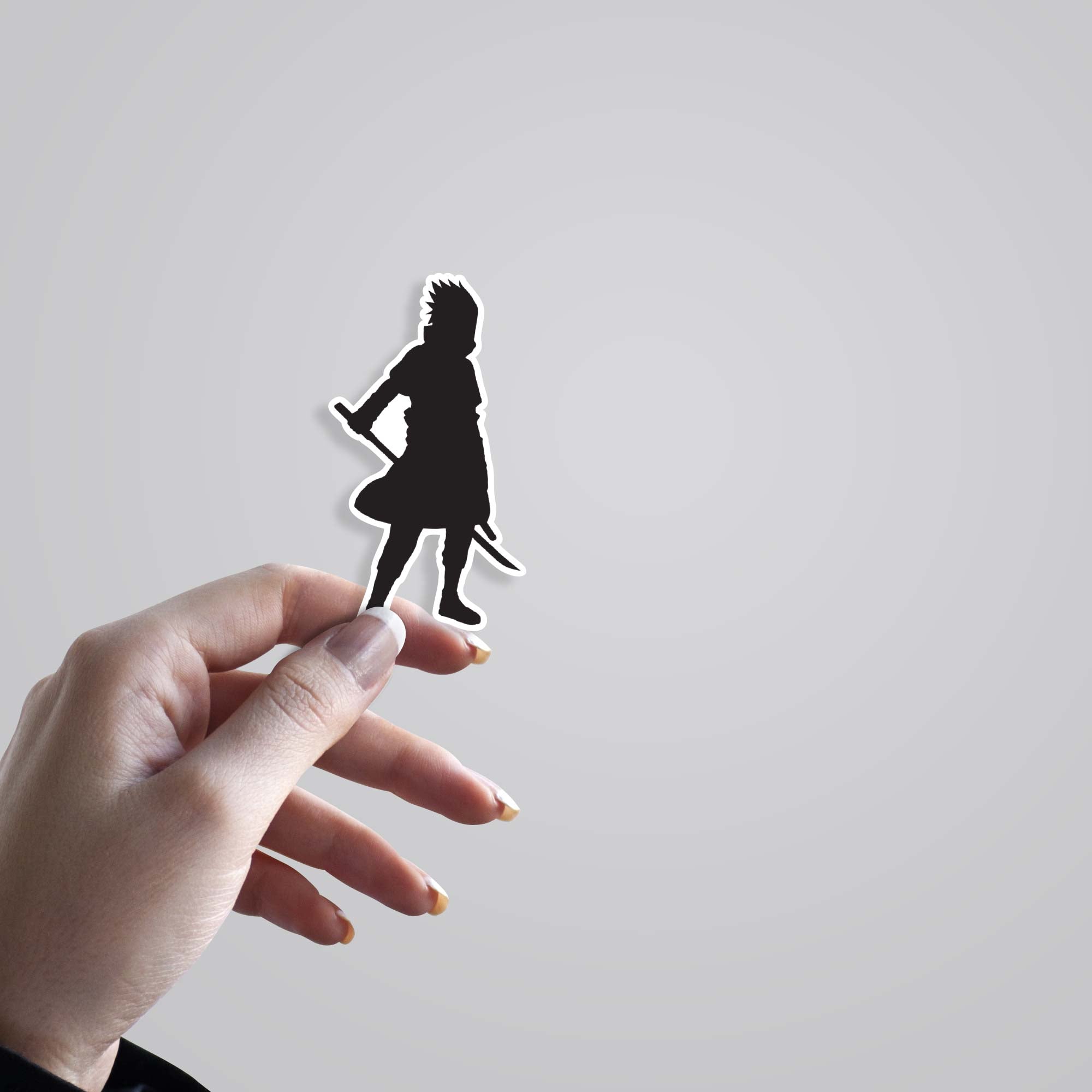 Silhouette of Sasuke Anime Stickers
