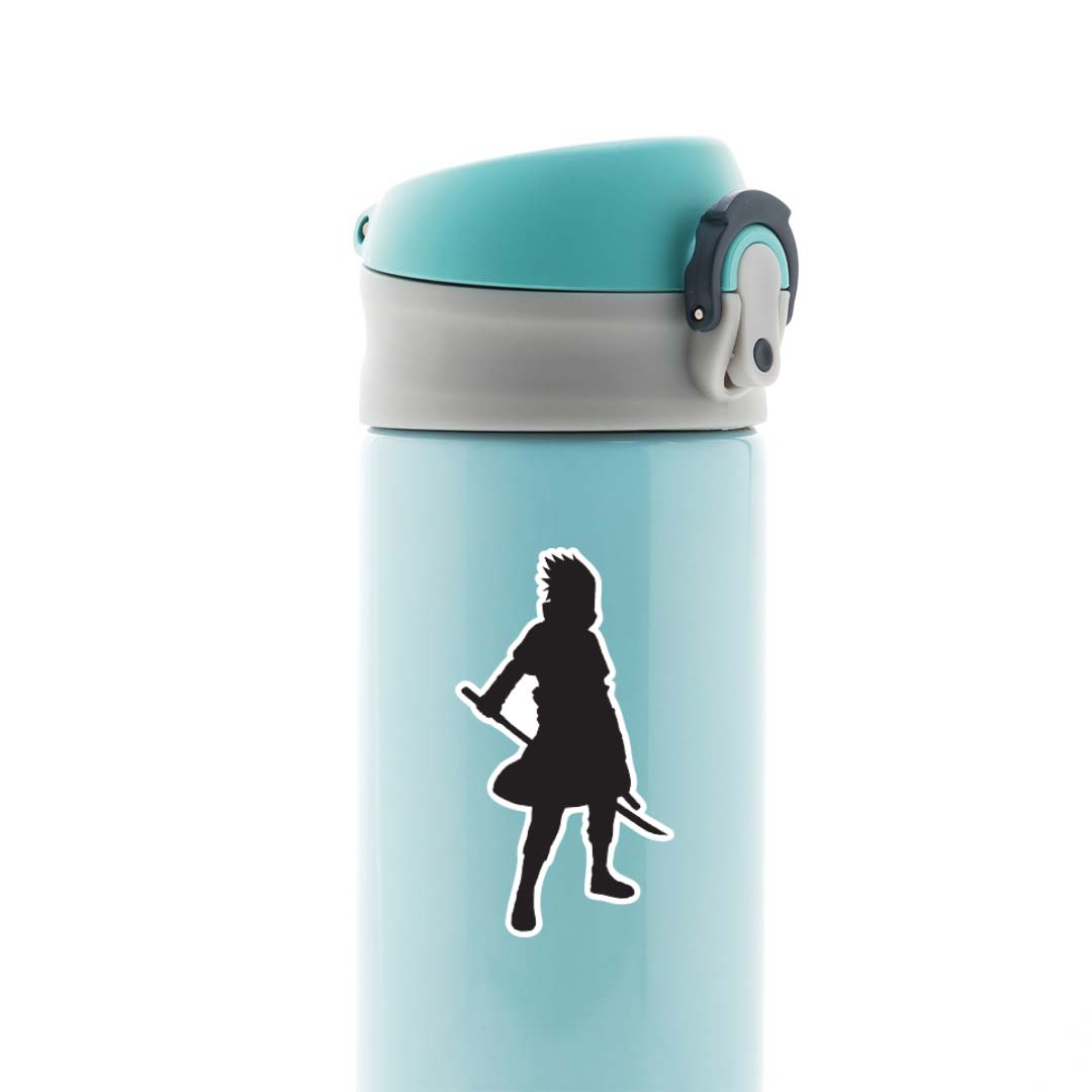 Silhouette of Sasuke Anime Stickers