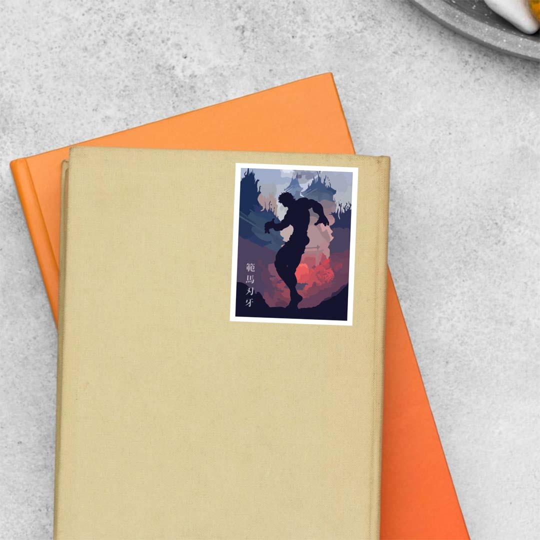 Son of the Ogre Baki Silhouette Anime Stickers