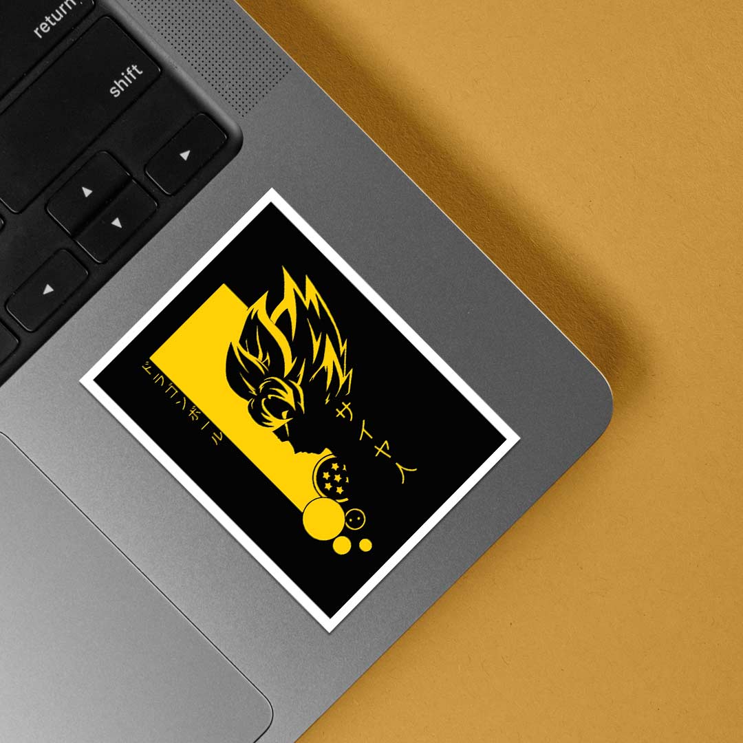 Super Saiyan Silhouette Anime Stickers