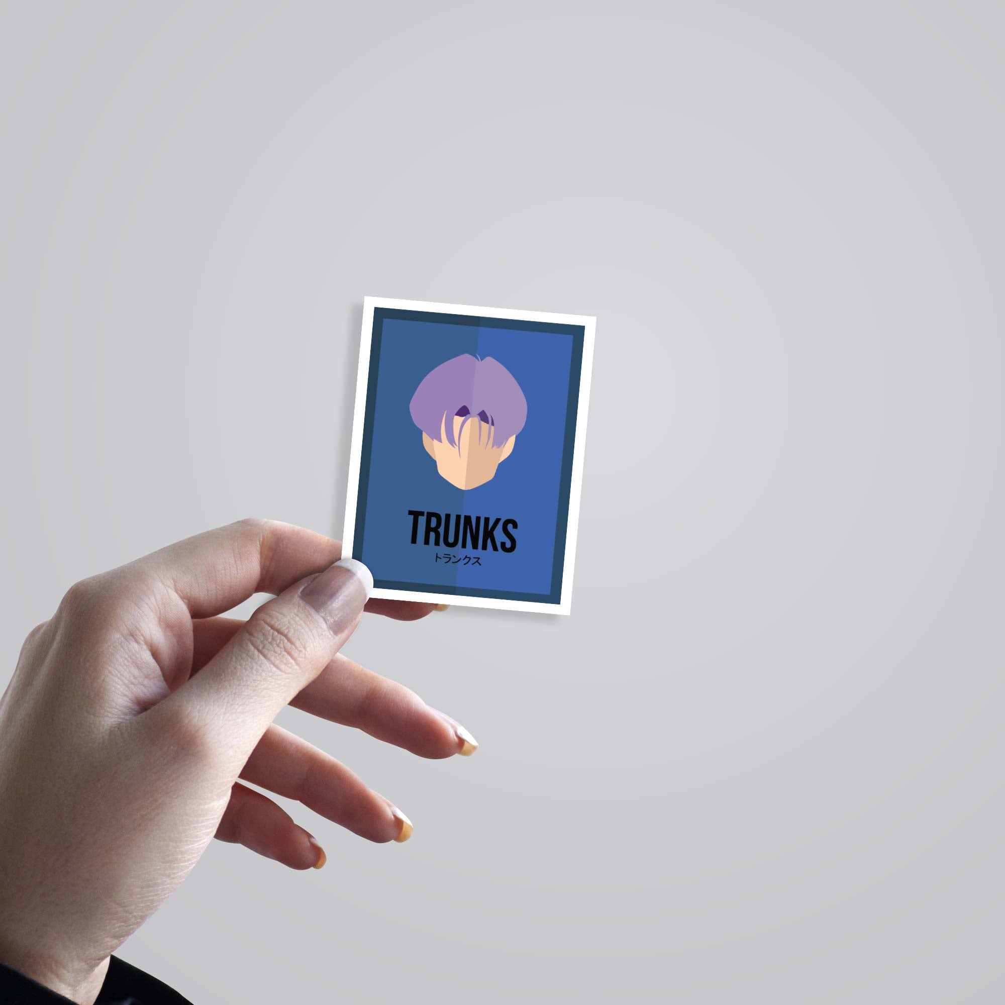 Trunks Minimalist Anime Stickers