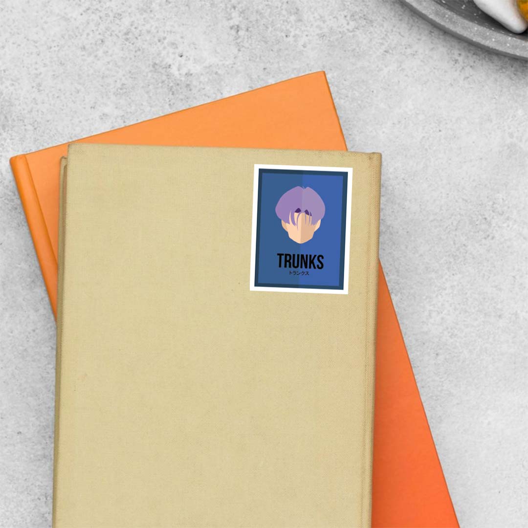 Trunks Minimalist Anime Stickers