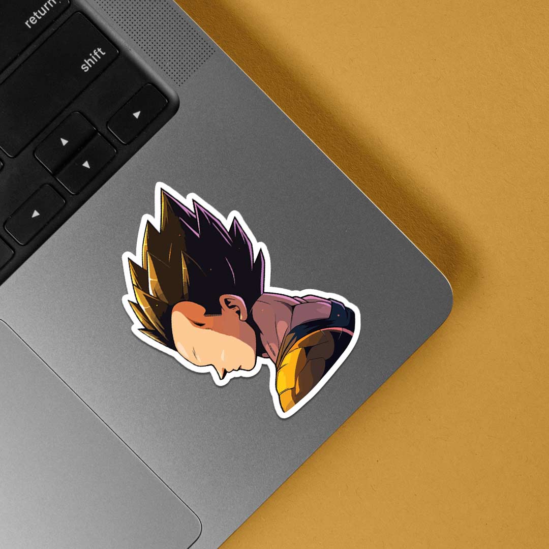 Vegeta Minimalist Anime Stickers
