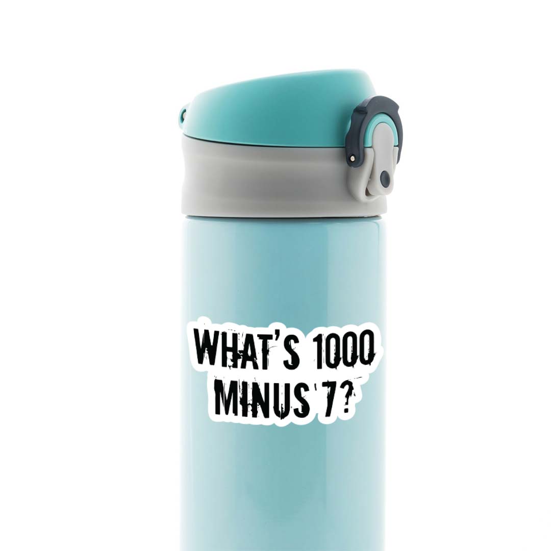 What's 1000 minus 7 Anime Stickers