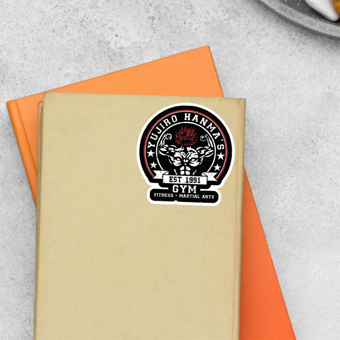 Yujiro Hanma Gym Anime Stickers