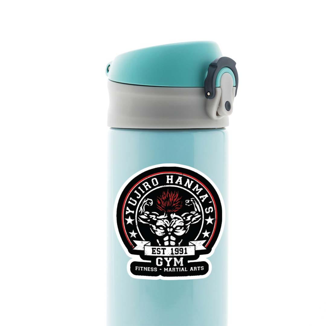 Yujiro Hanma Gym Anime Stickers