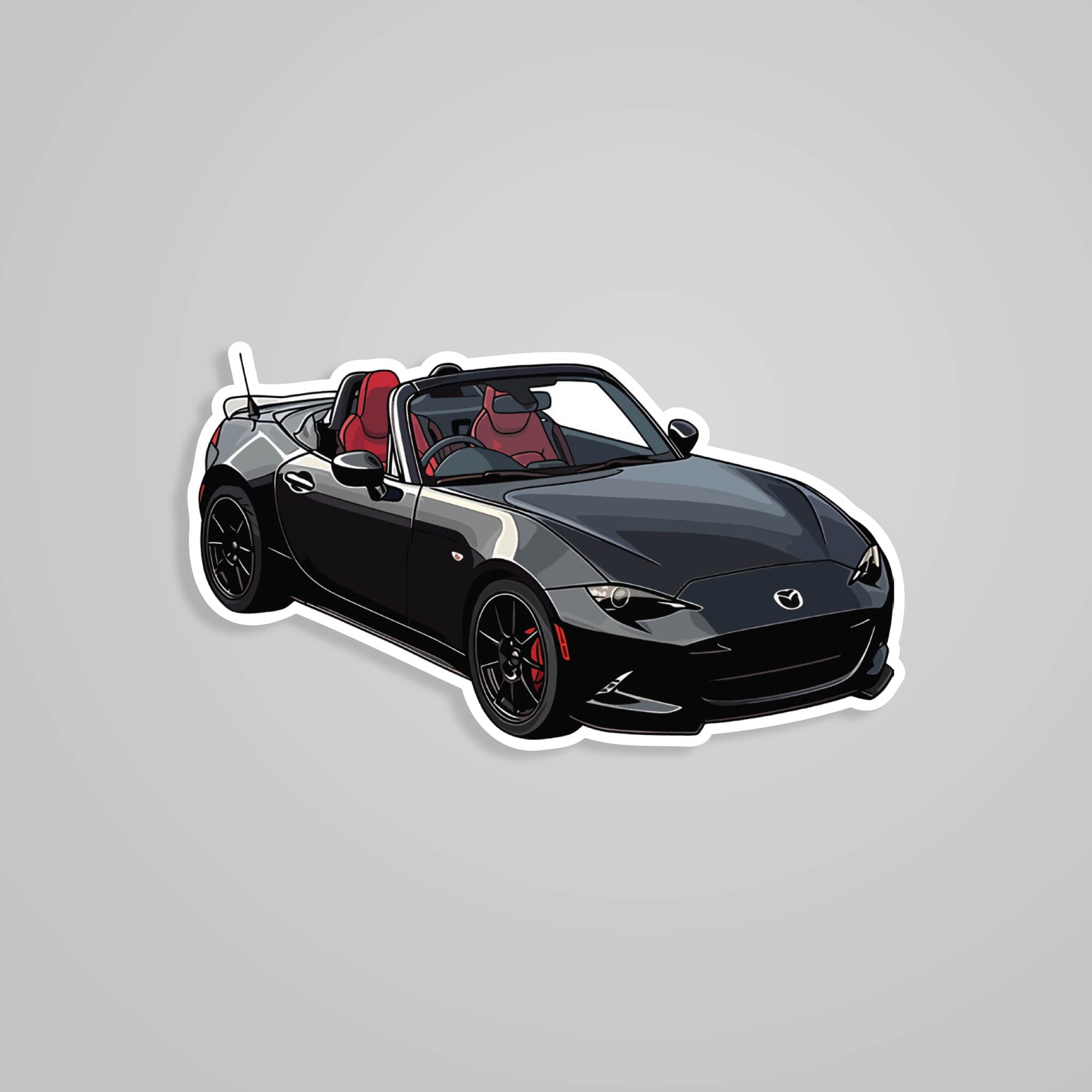 Fomo Store Stickers Cars & Bikes Black Mazda MX 5