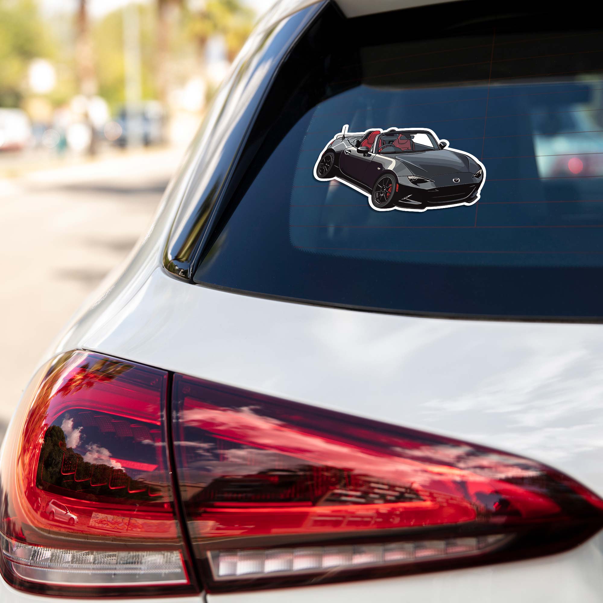 Black Mazda MX 5 Cars & Bikes Stickers