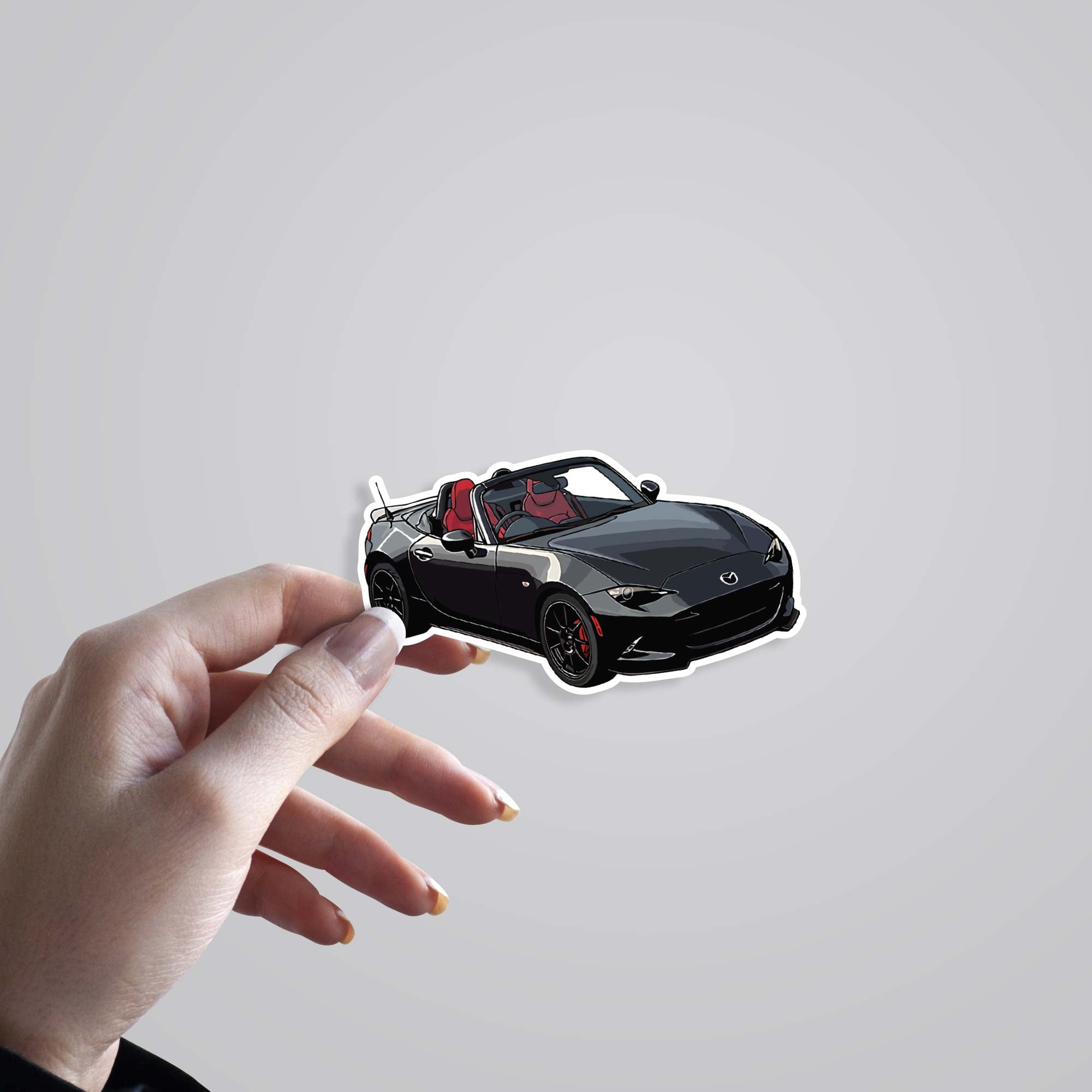 Black Mazda MX 5 Cars & Bikes Stickers