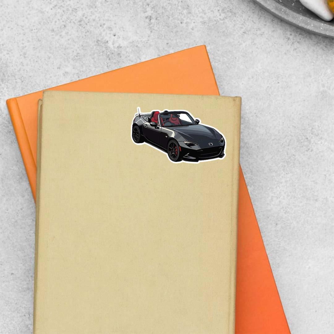 Black Mazda MX 5 Cars & Bikes Stickers
