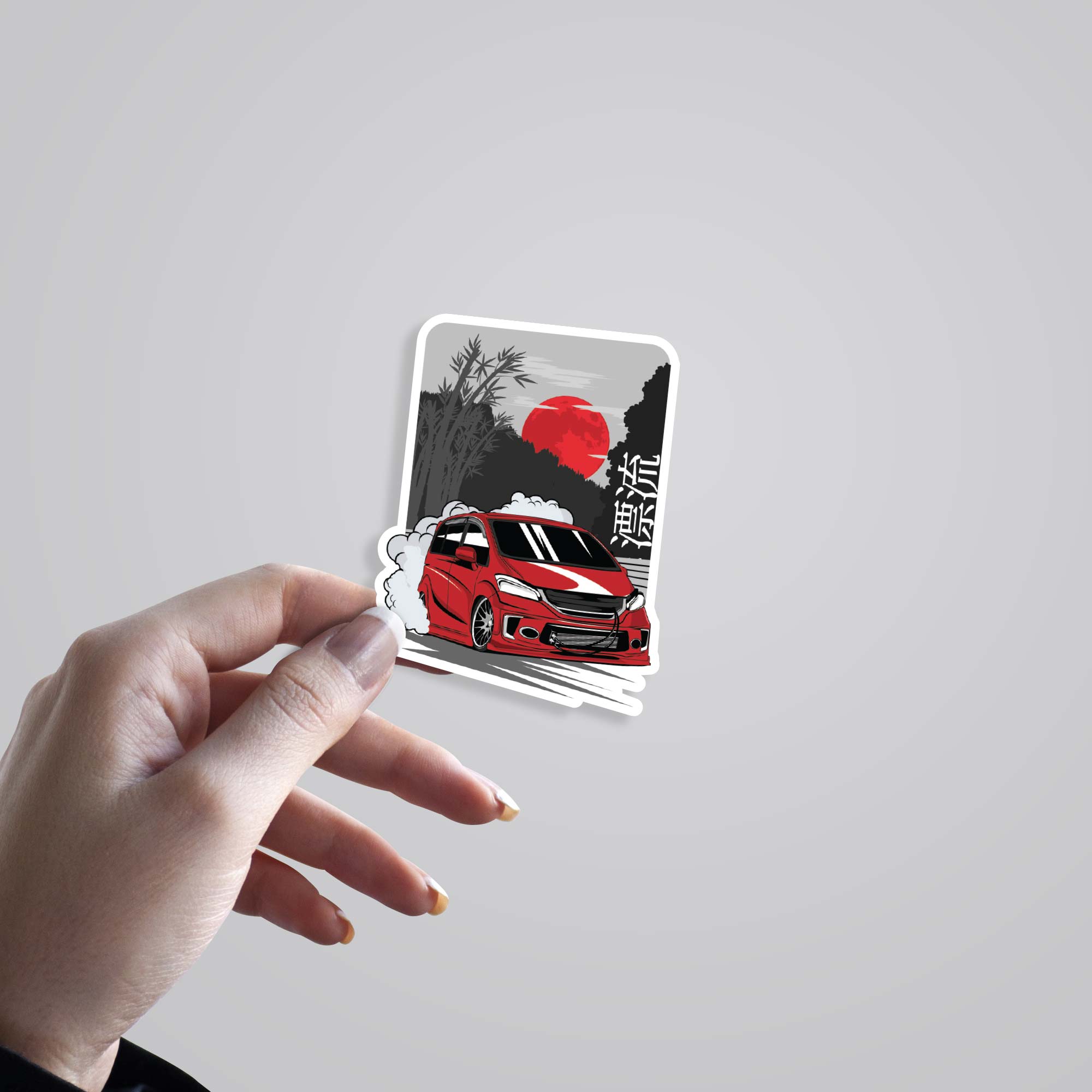 Honda Freed Drift Cars & Bikes Stickers