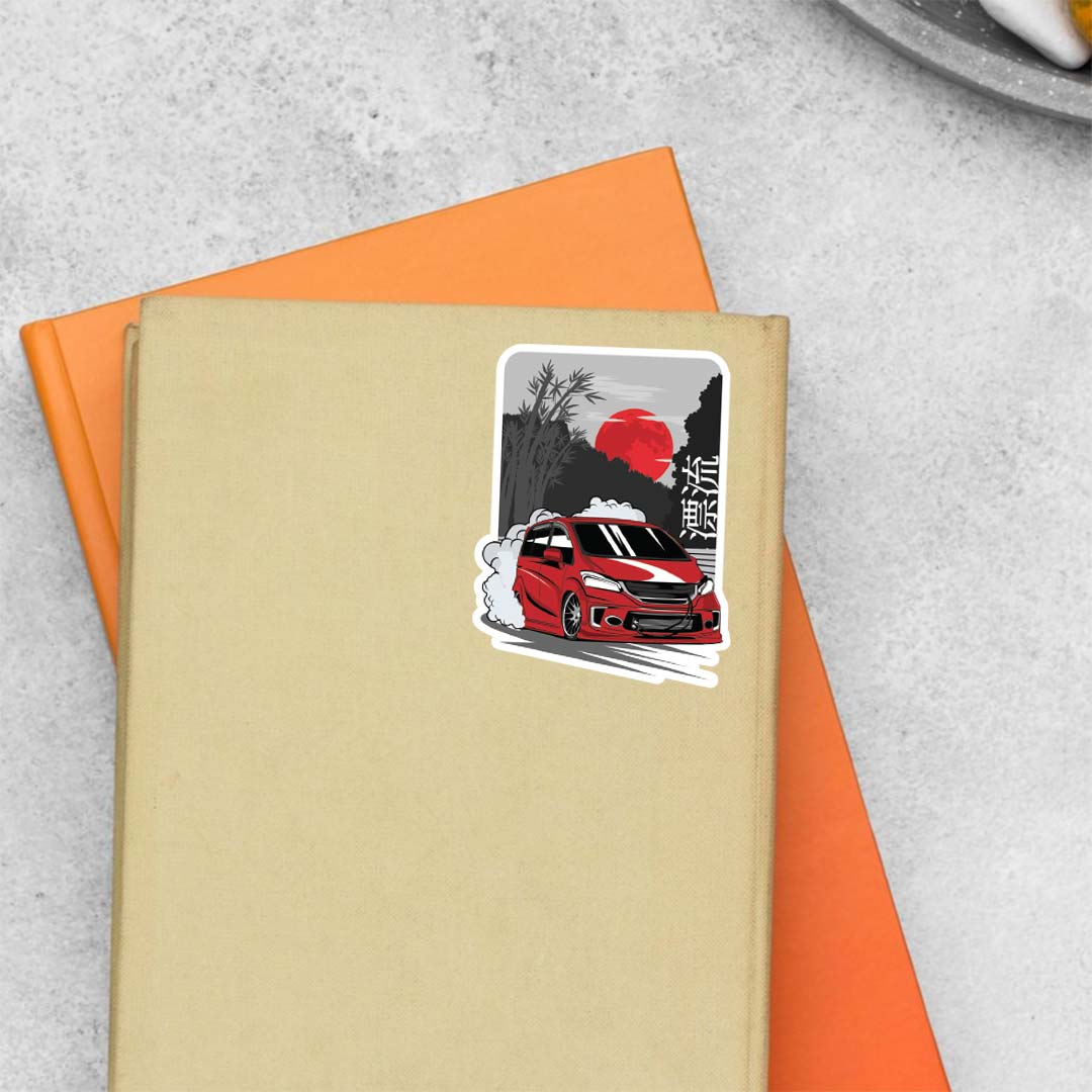 Honda Freed Drift Cars & Bikes Stickers