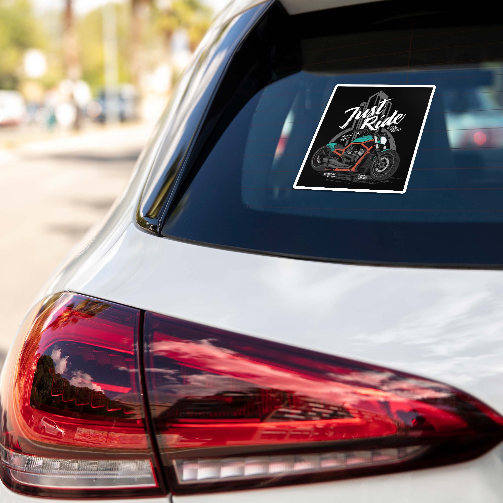 Just Ride Cars & Bikes Stickers