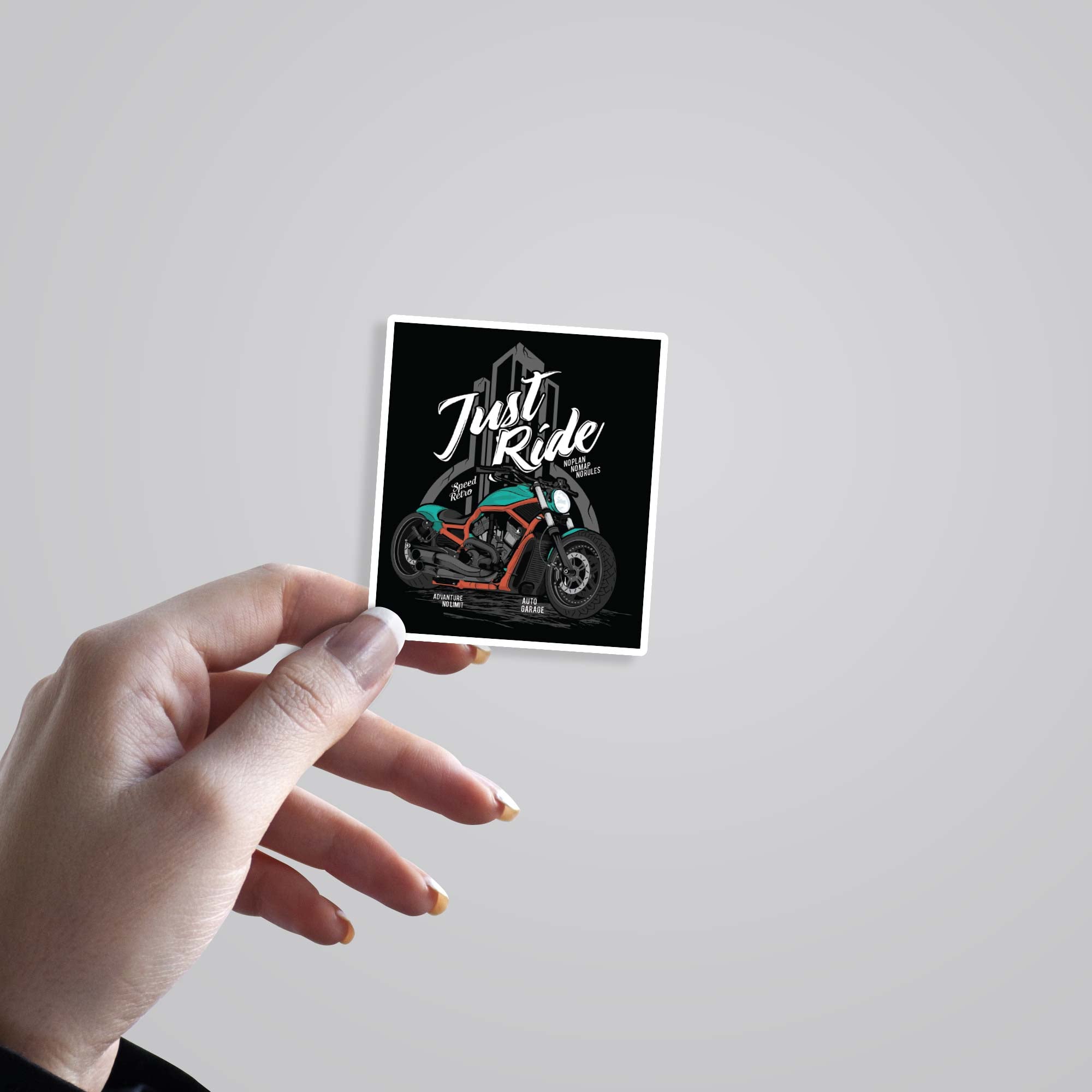 Just Ride Cars & Bikes Stickers