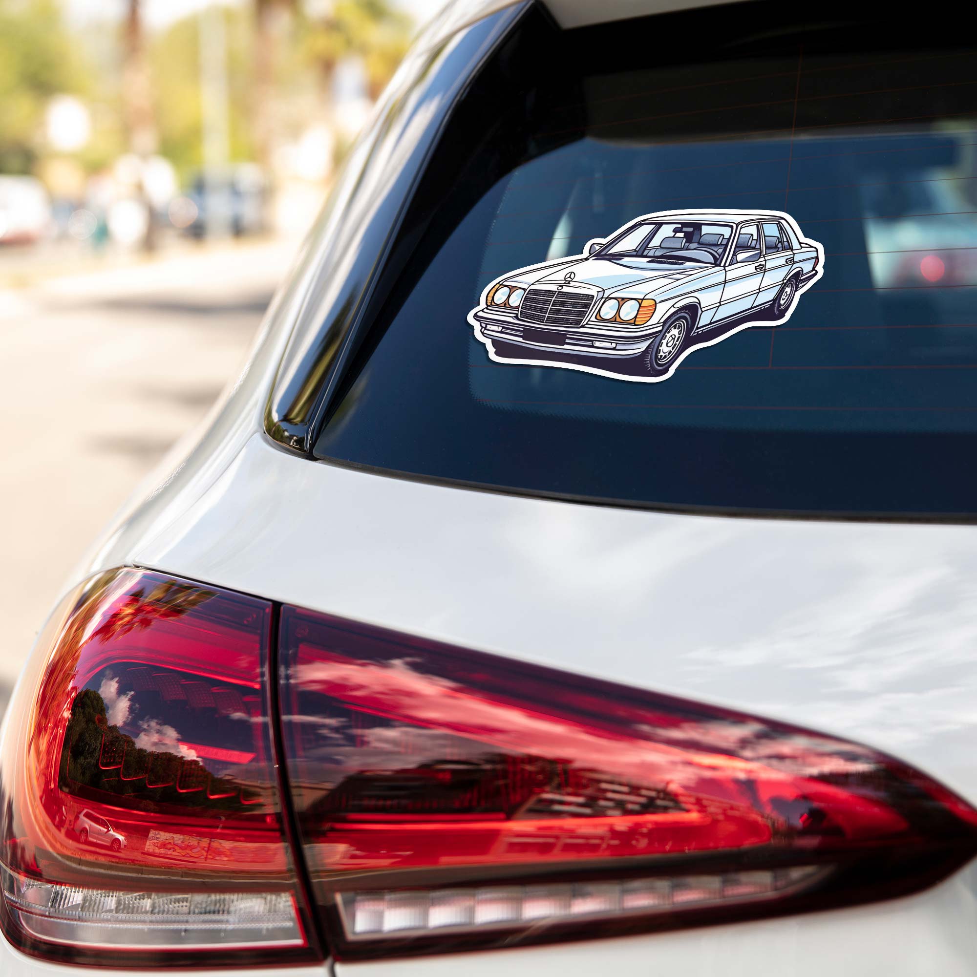 Mercedes Benz W126 Cars & Bikes Stickers