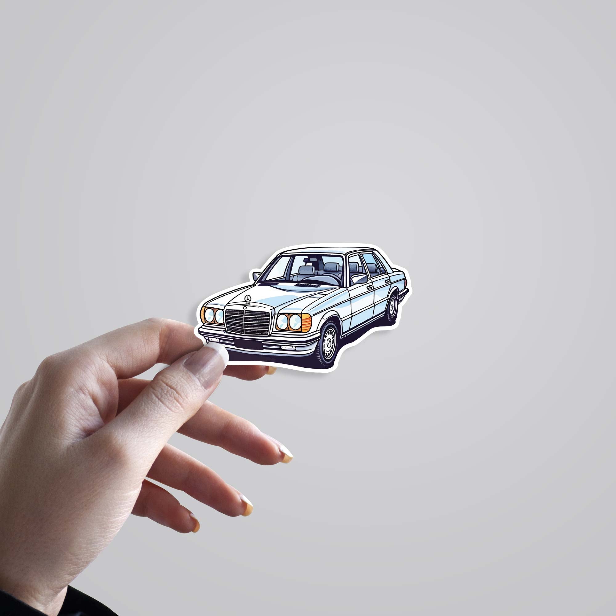 Mercedes Benz W126 Cars & Bikes Stickers