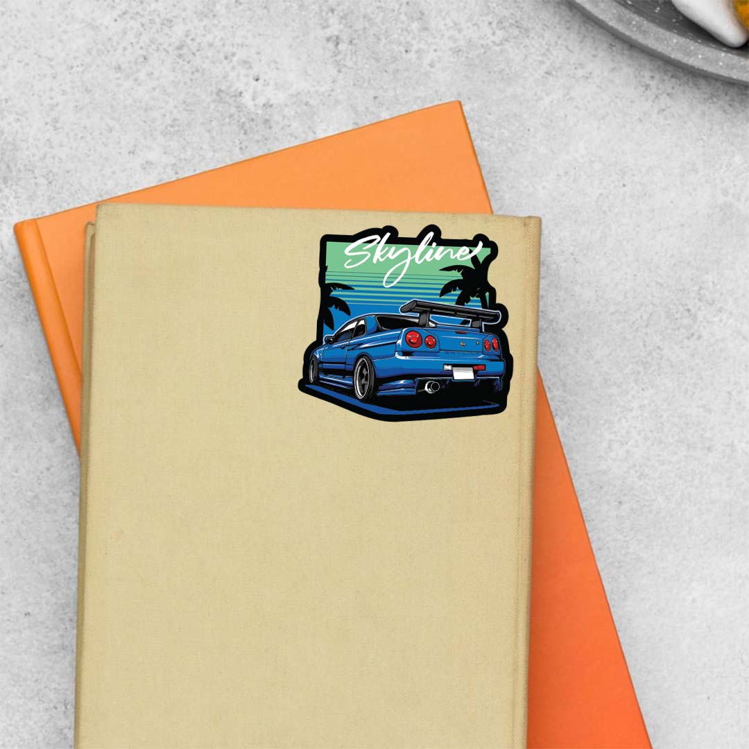 Nissan Skyline R34 Cars & Bikes Stickers