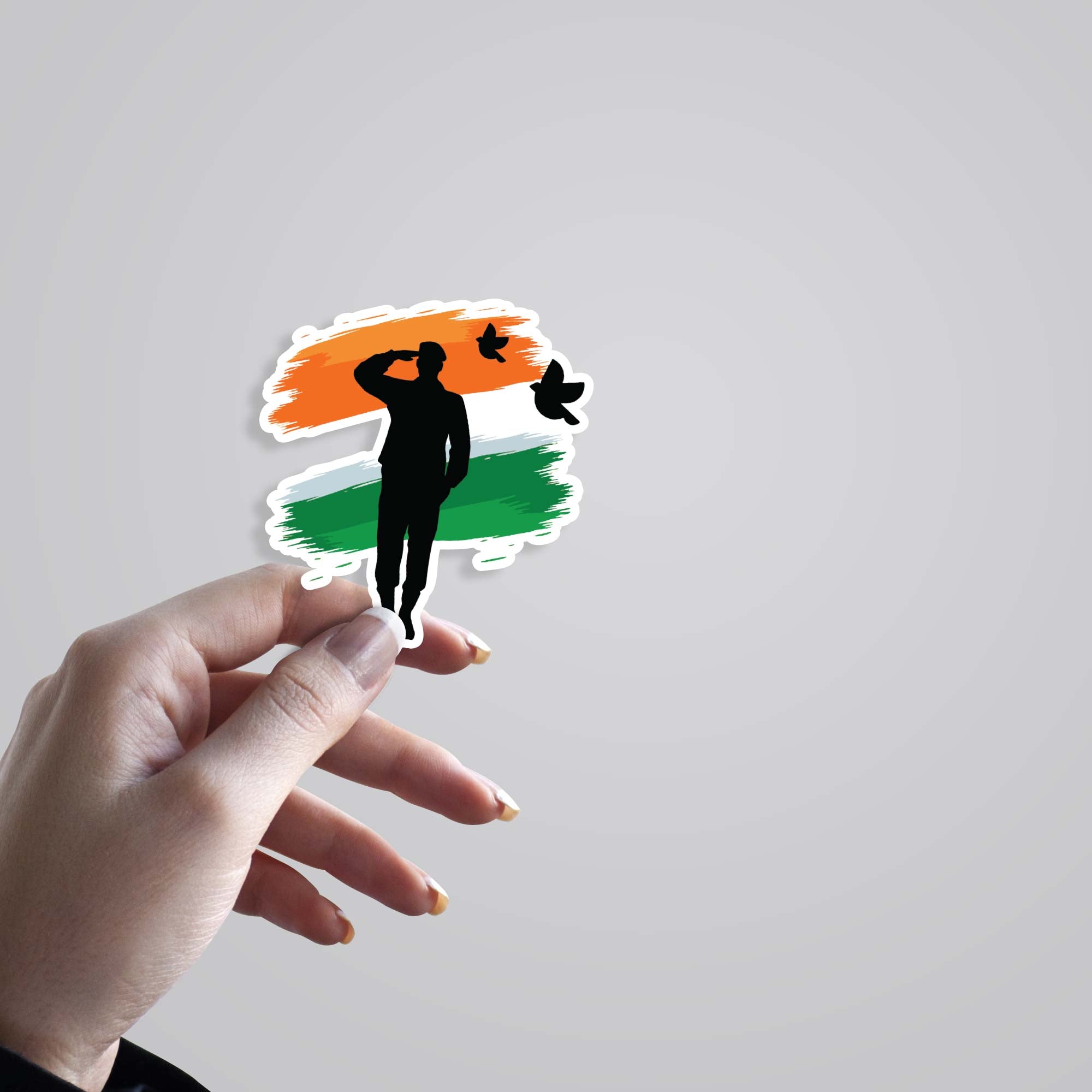 Army soldier Silhouette Casual Stickers