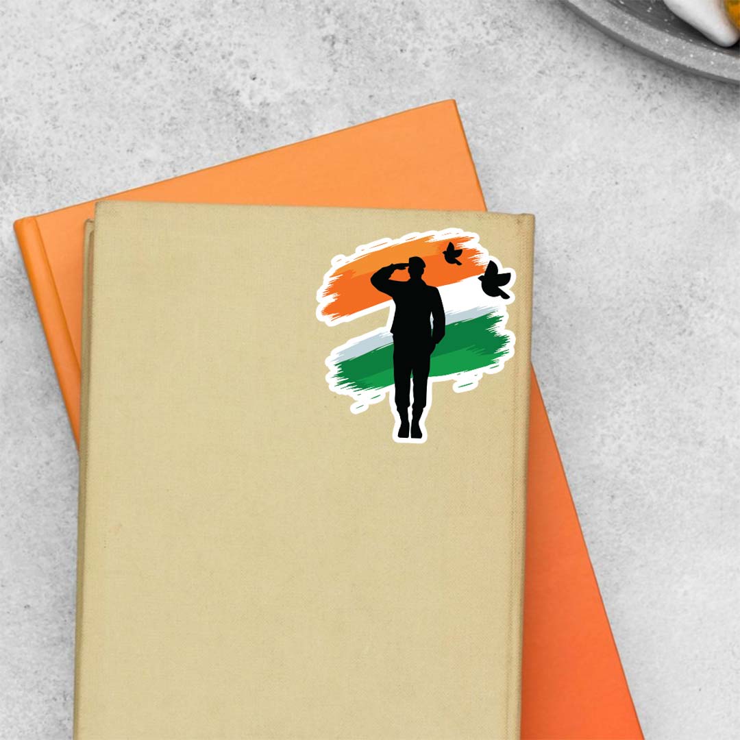 Army soldier Silhouette Casual Stickers