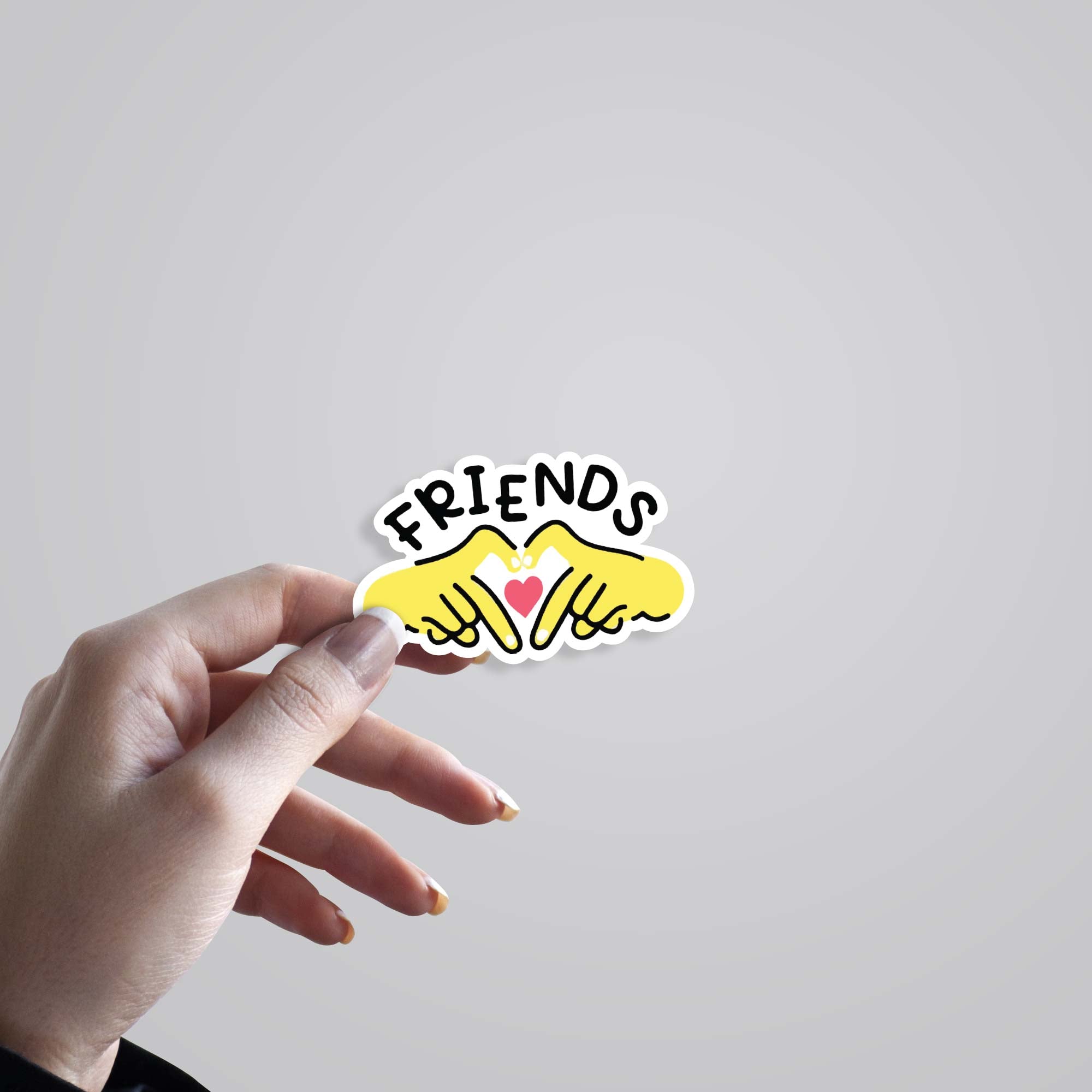 Friends Heart Casual Stickers