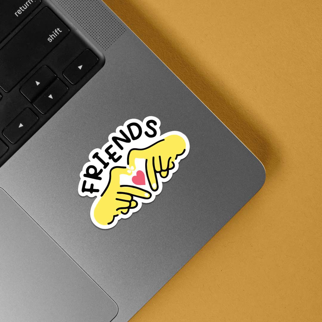 Friends Heart Casual Stickers
