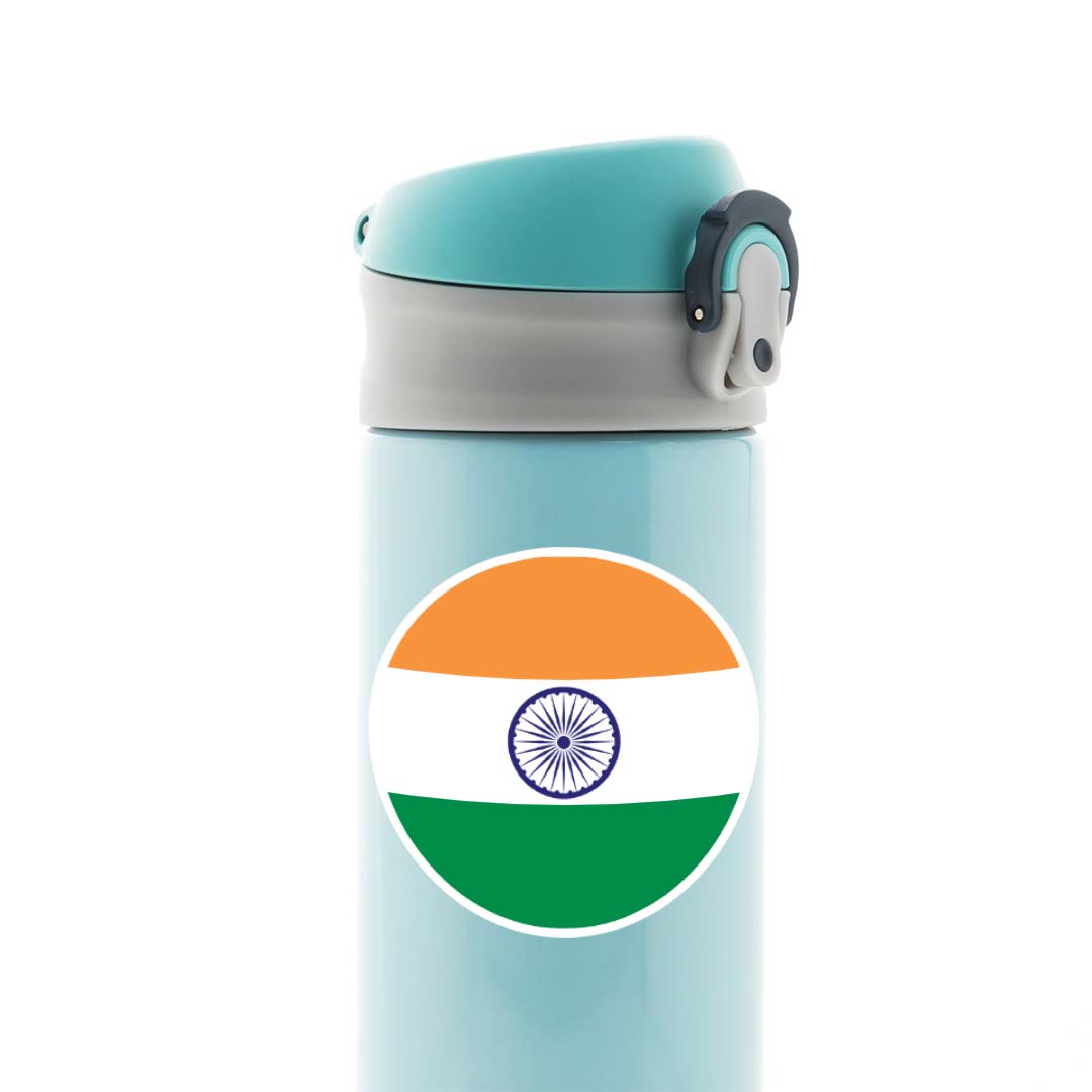 Indian Flag in Circle Casual Stickers
