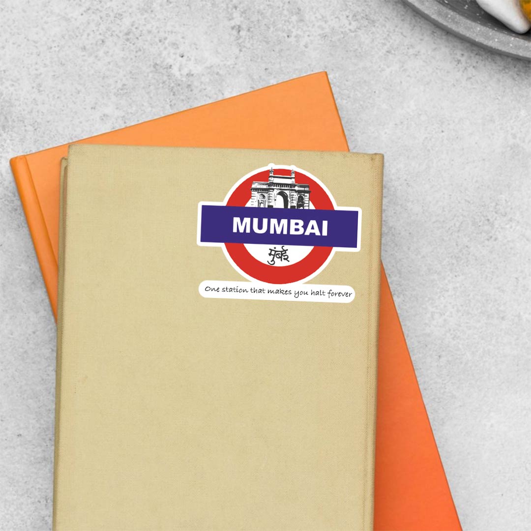 Mumbai One Station That Makes You Halt Casual Stickers