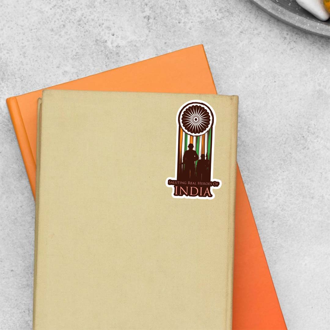 Saluting Real Heroes of India Casual Stickers