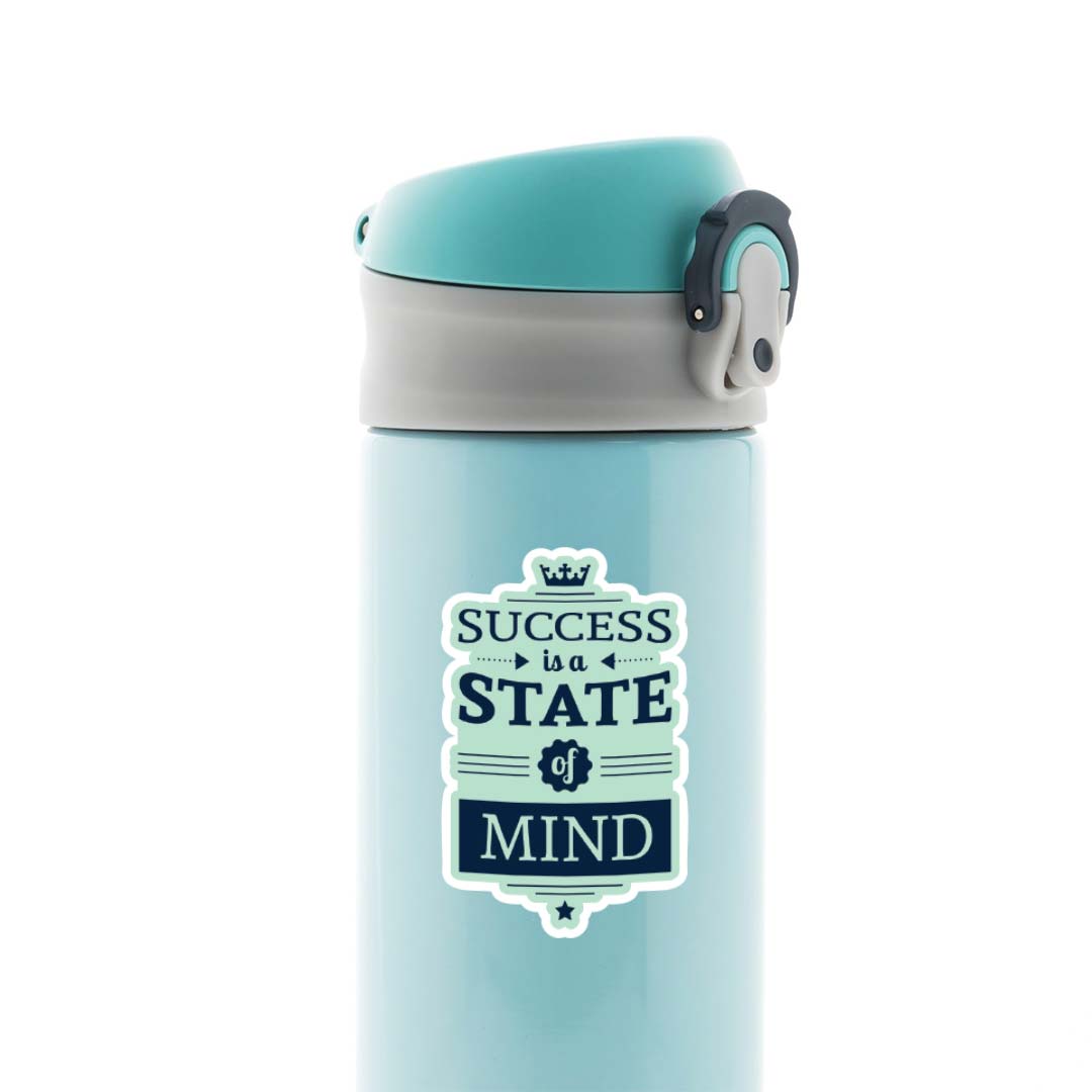 Success is a state of mind Motivational Stickers