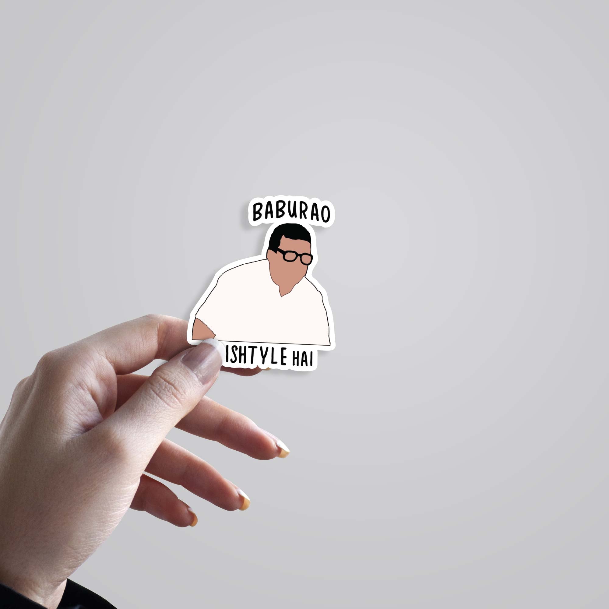 Baburao ka ishtyle hai Movies Stickers