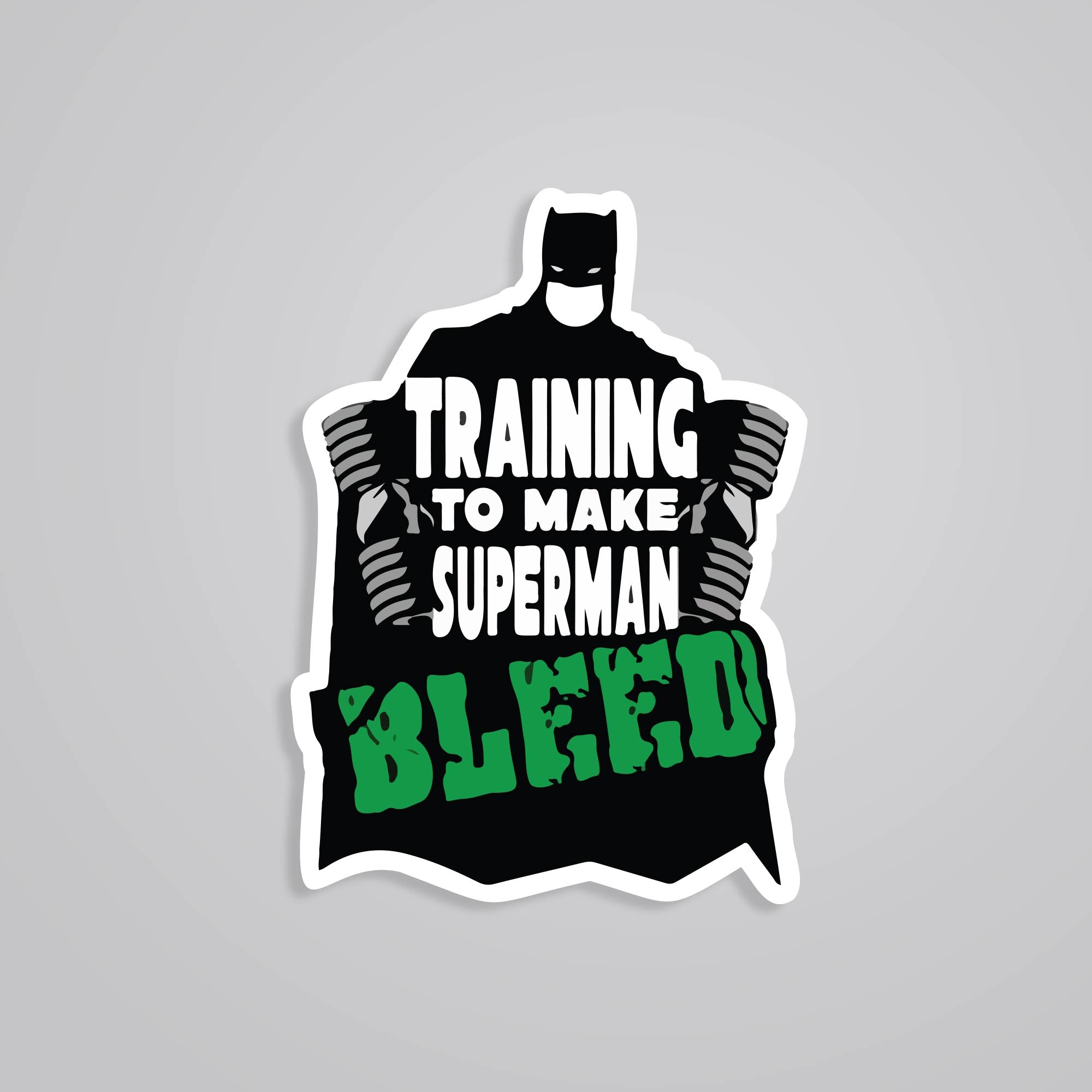 Fomo Store Stickers Movies Training to make superman bleed