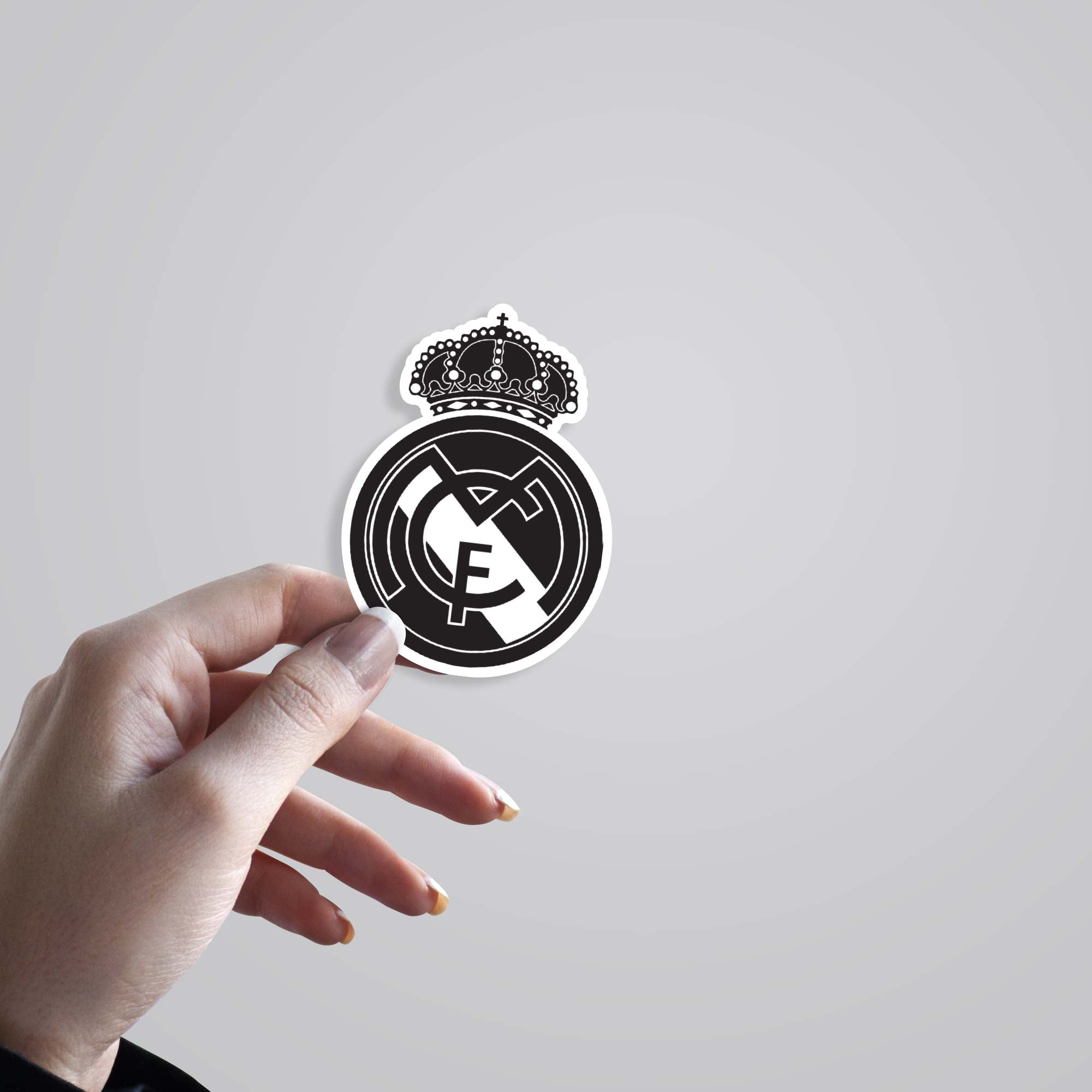 BW Real Madrid CF Emblem Sports Stickers