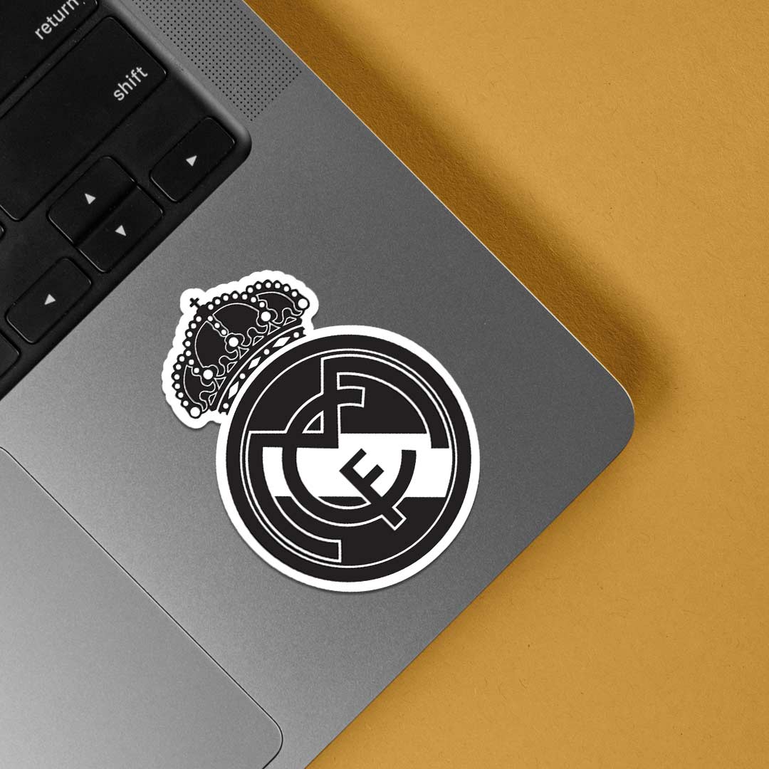 BW Real Madrid CF Emblem Sports Stickers
