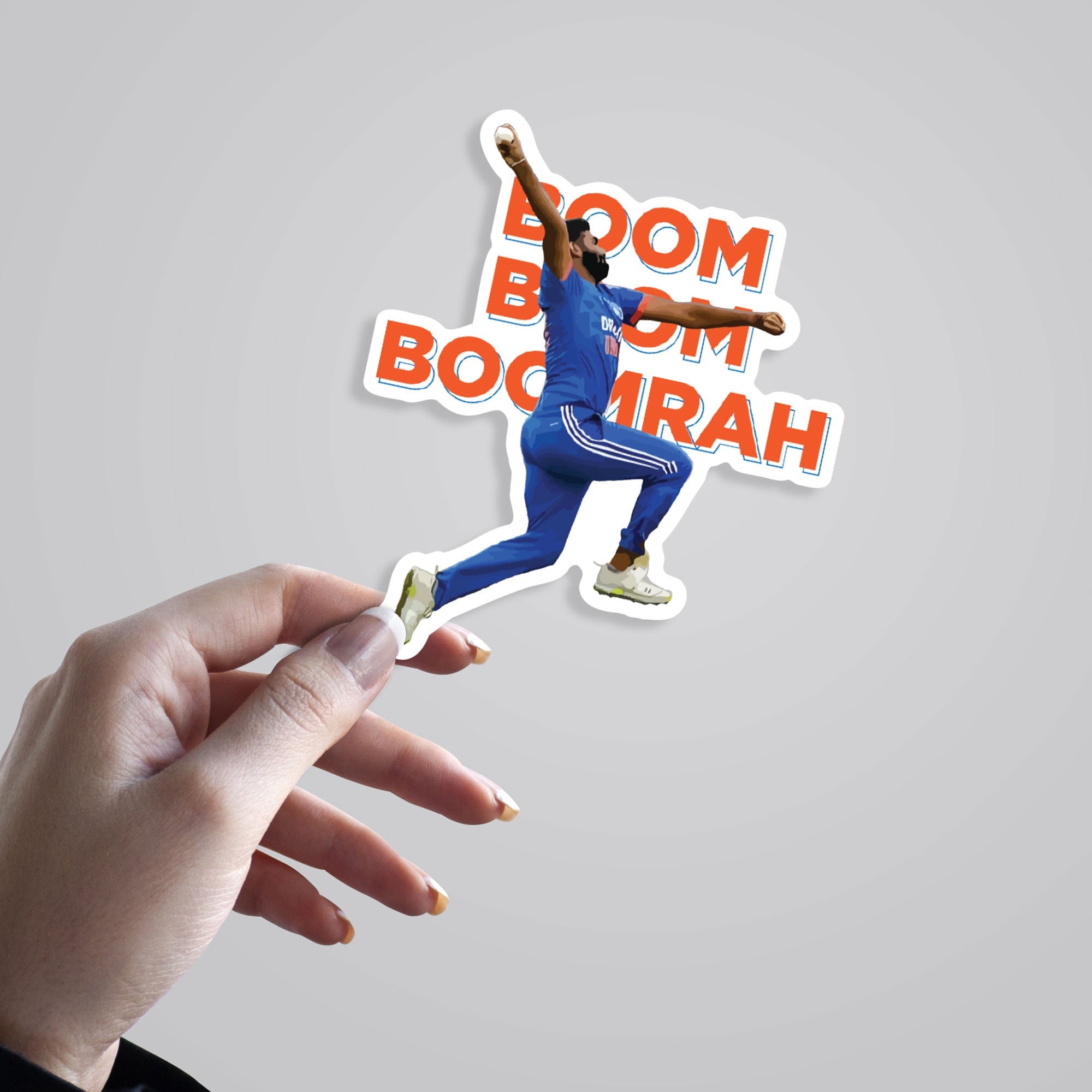 Boom Boom Boomrah Sports Stickers