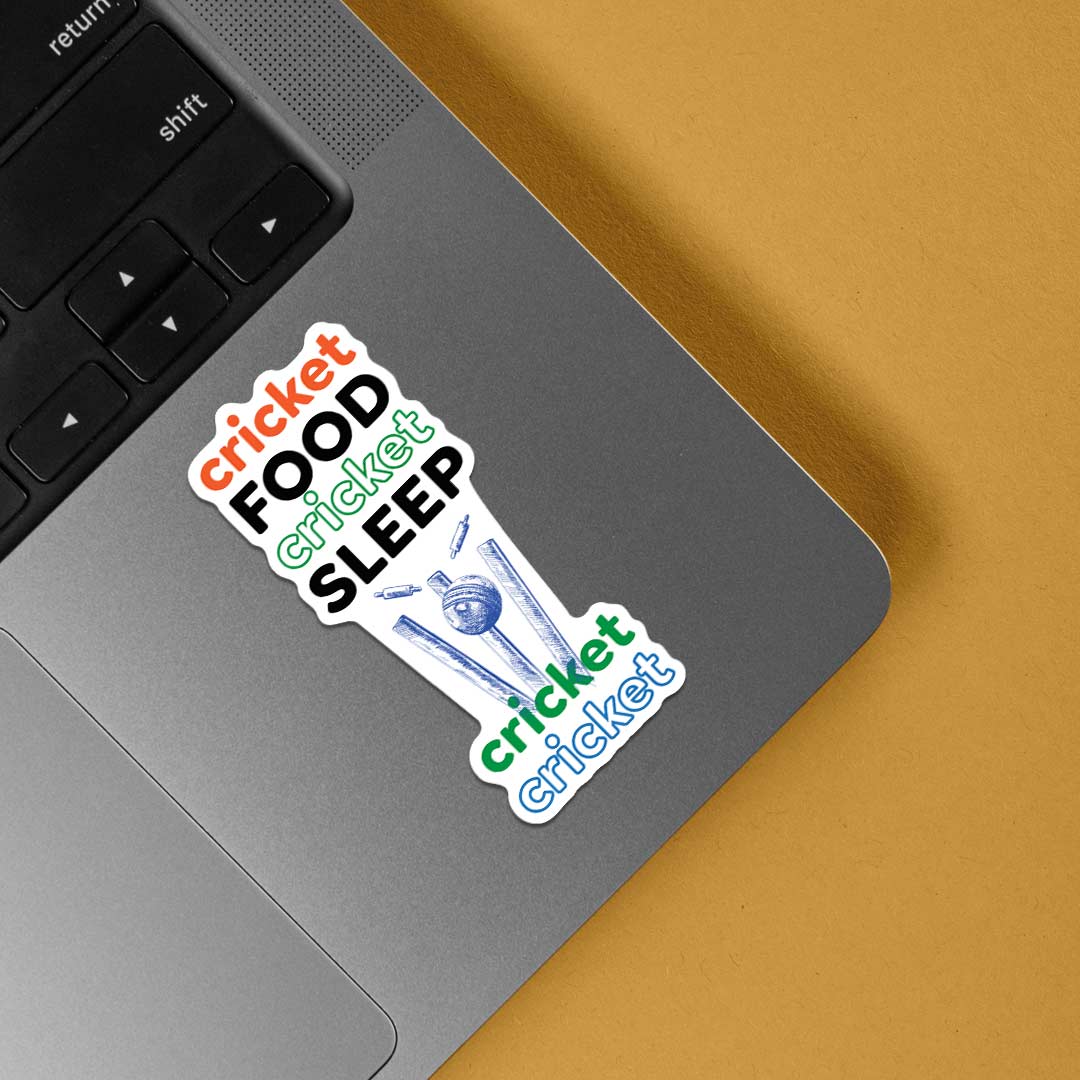 Cricket Food Cricket Sleep Sports Stickers