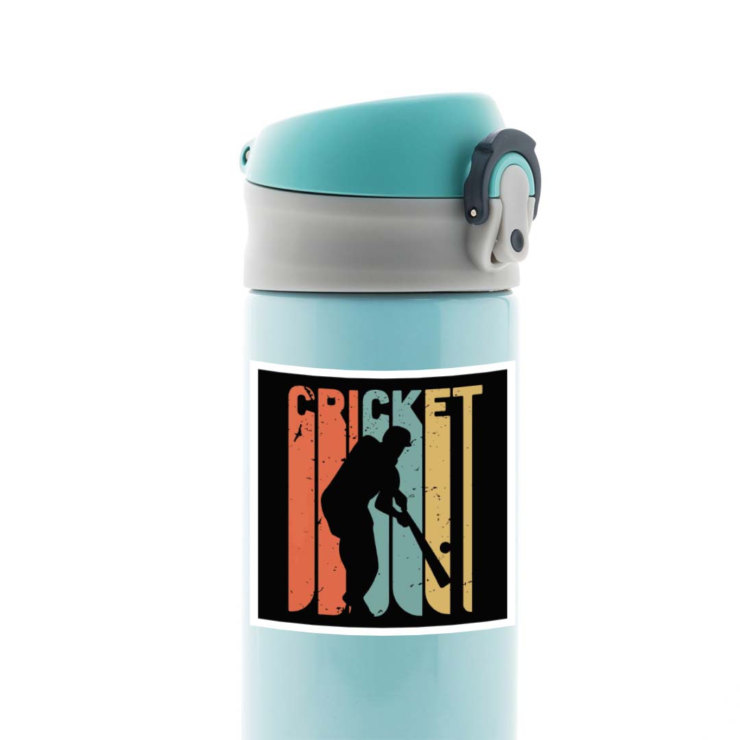 Cricket in Black Sports Stickers
