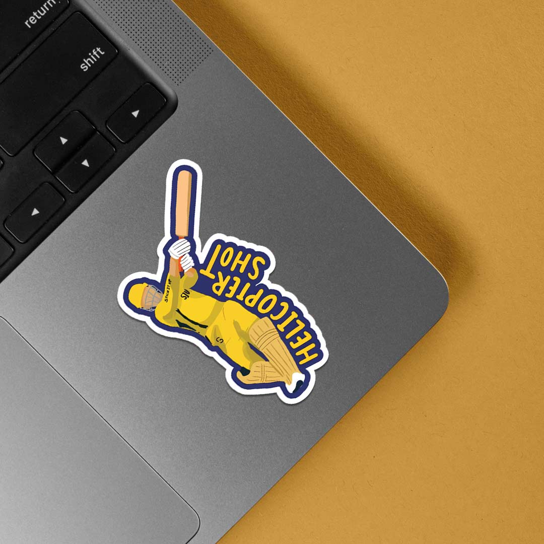 MSD Helicopter Shot Sports Stickers