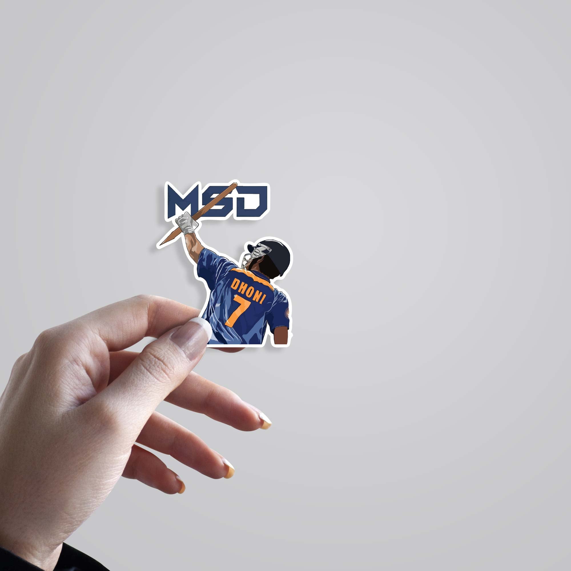 MS Dhoni Sports Stickers