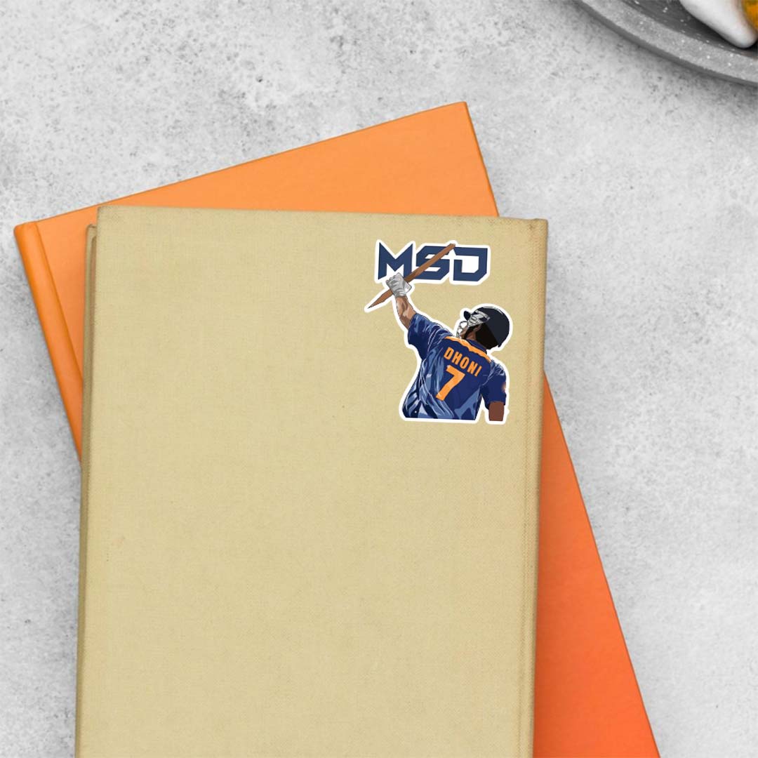 MS Dhoni Sports Stickers