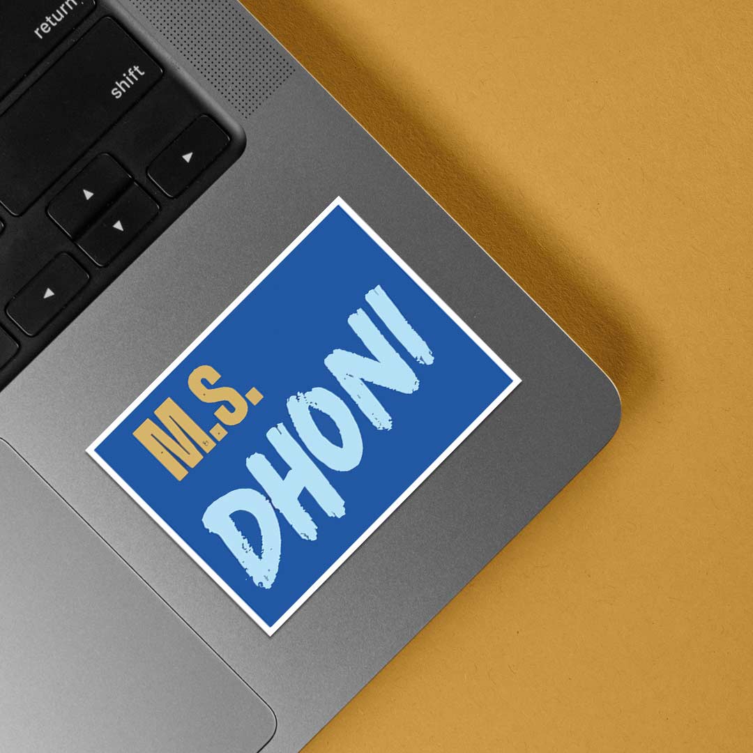 MS Dhoni The Legend Sports Stickers