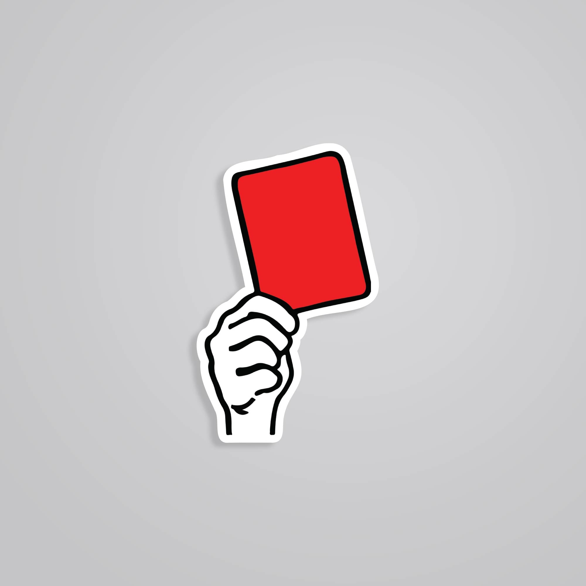 Fomo Store Stickers Sports Red Card