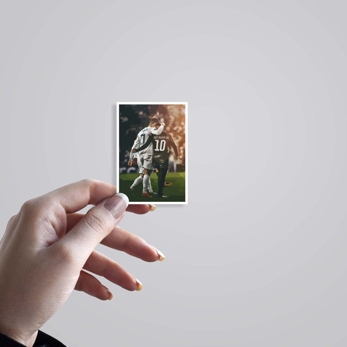 3D Ronaldo & Neymar Moment Sports Stickers
