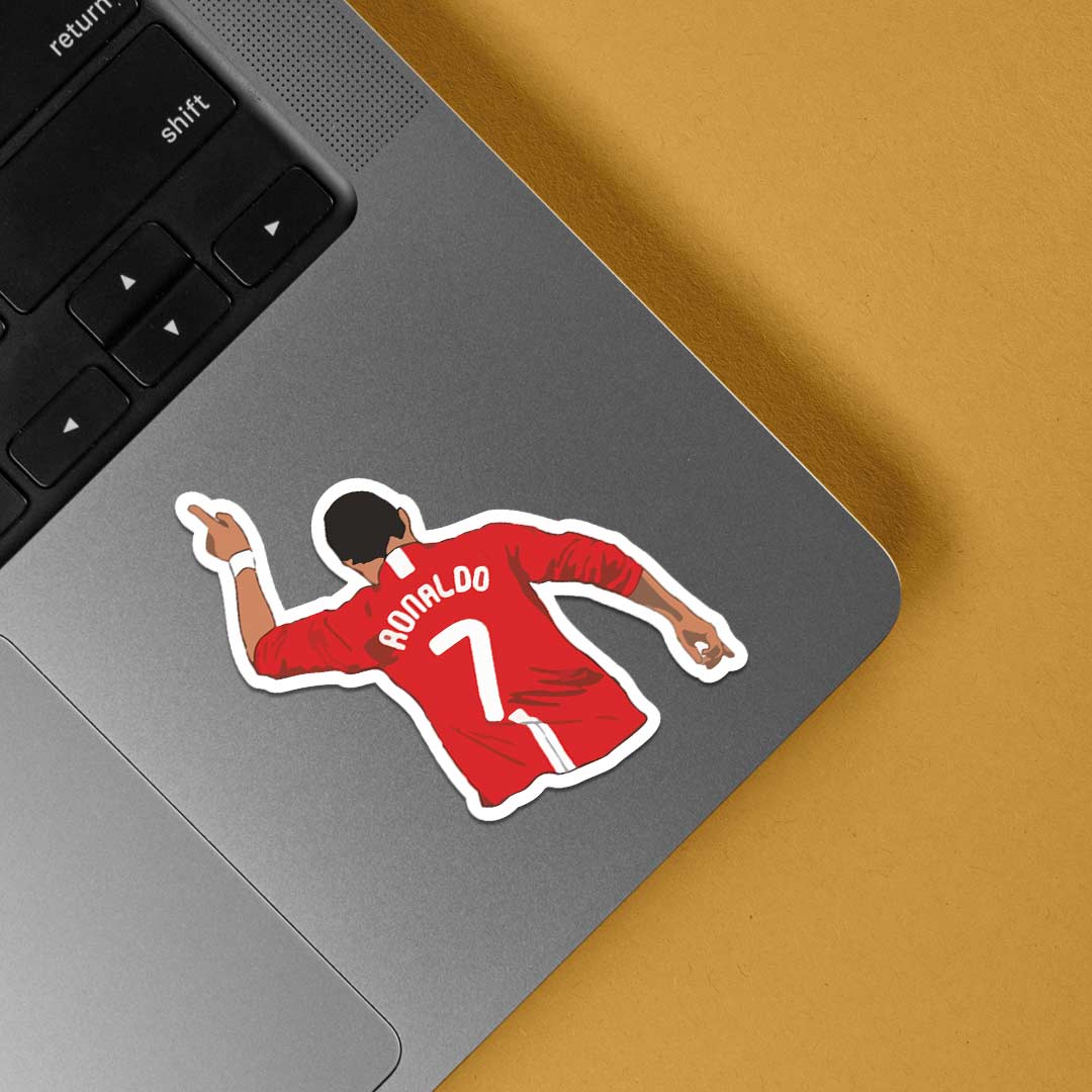 Ronaldo Number 7 Sports Stickers