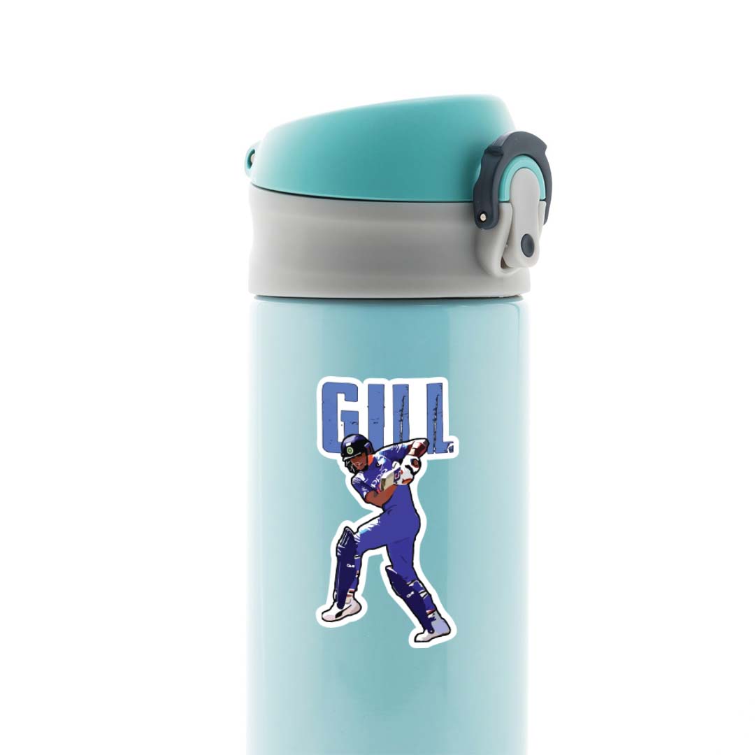 Shubman Gill Batting Sports Stickers