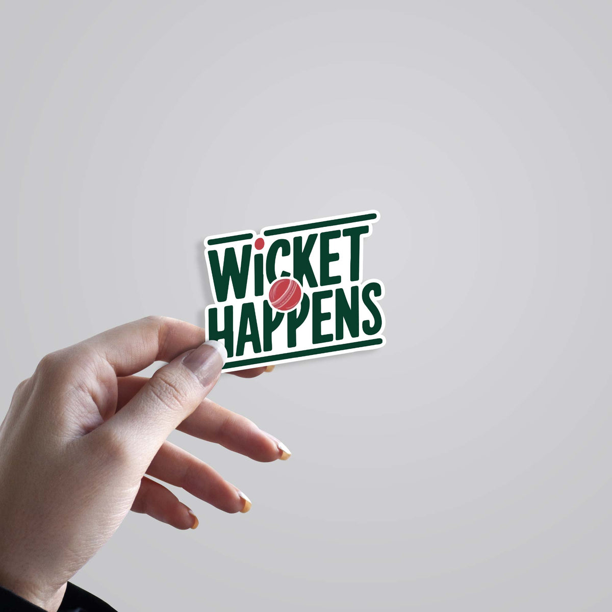 3D Wicket Happens Sports Stickers