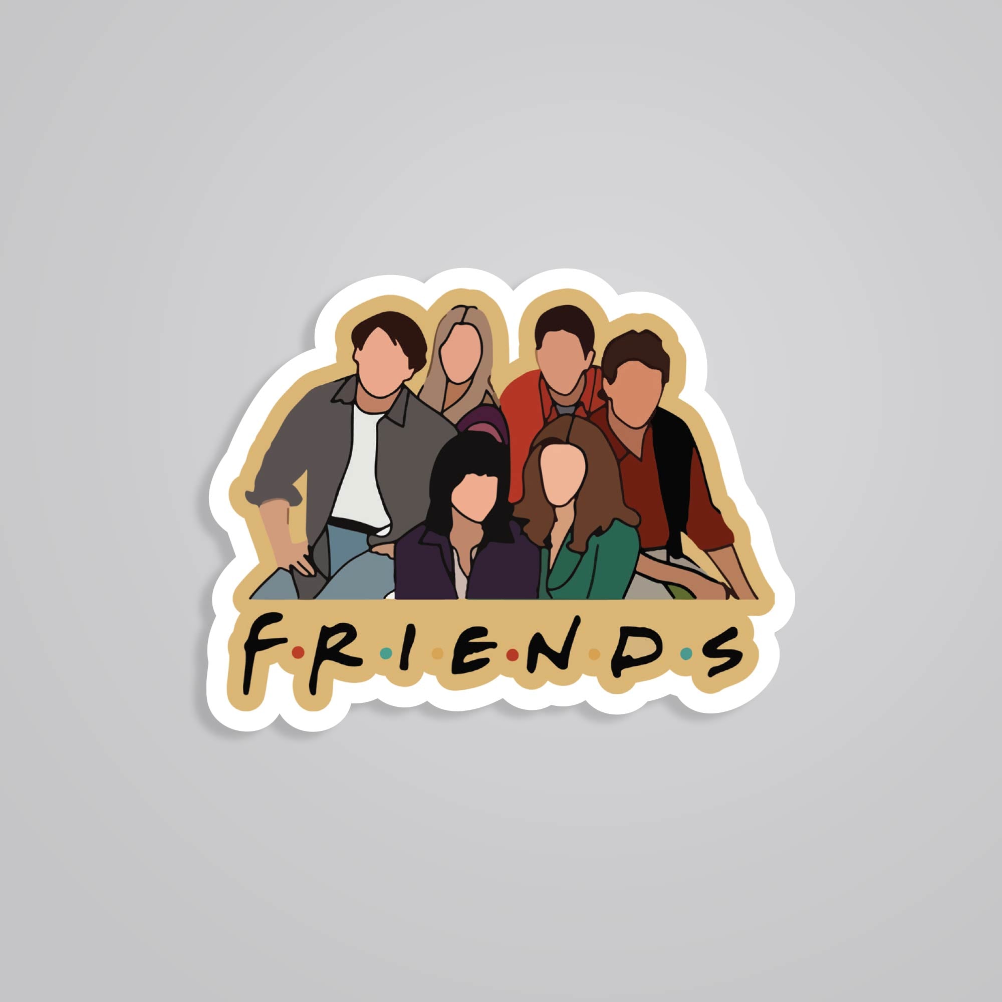 Fomo Store Stickers TV Shows Friends Cast
